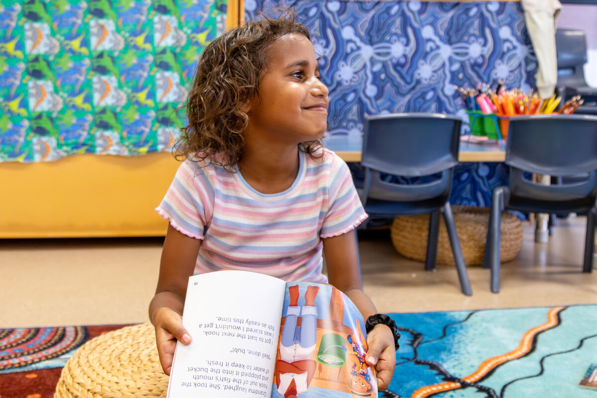 CH11574871 Child And 54 Reasons Worker Enjoying The Our Yarning LFA Collection Of Books. (1)