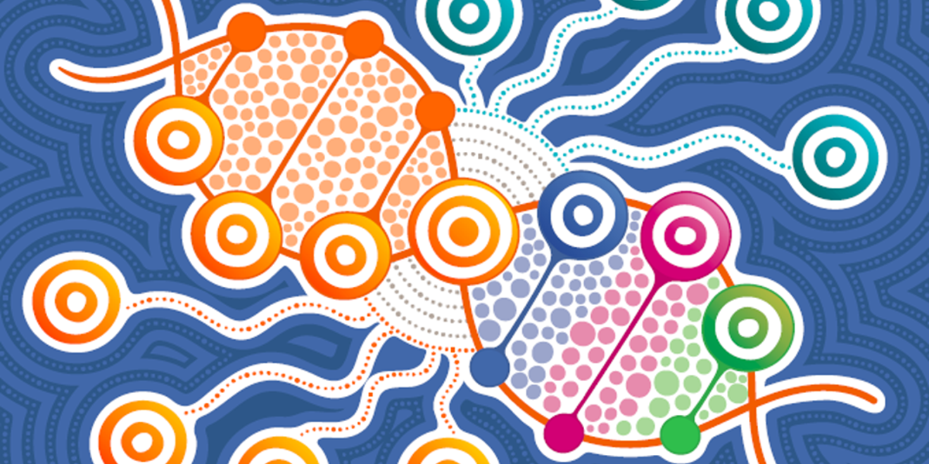 colorful dna illustration